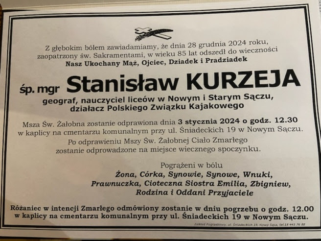 Żegnamy Stanisława Kurzeję